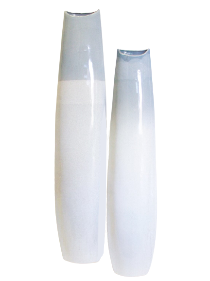 Blue and White Gradient Vase