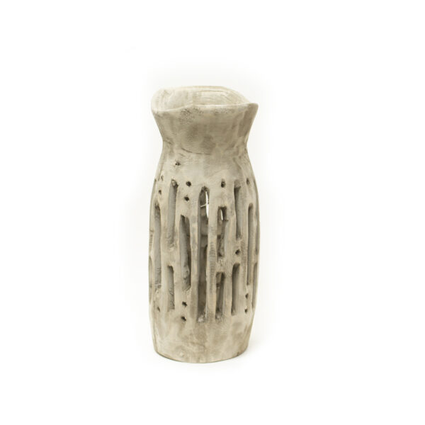 Gray-Black Carved Vase