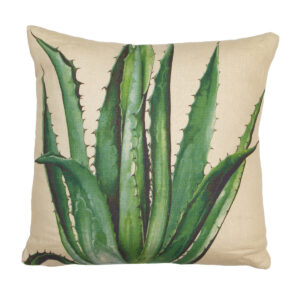 Hand Painted Agave Pillow