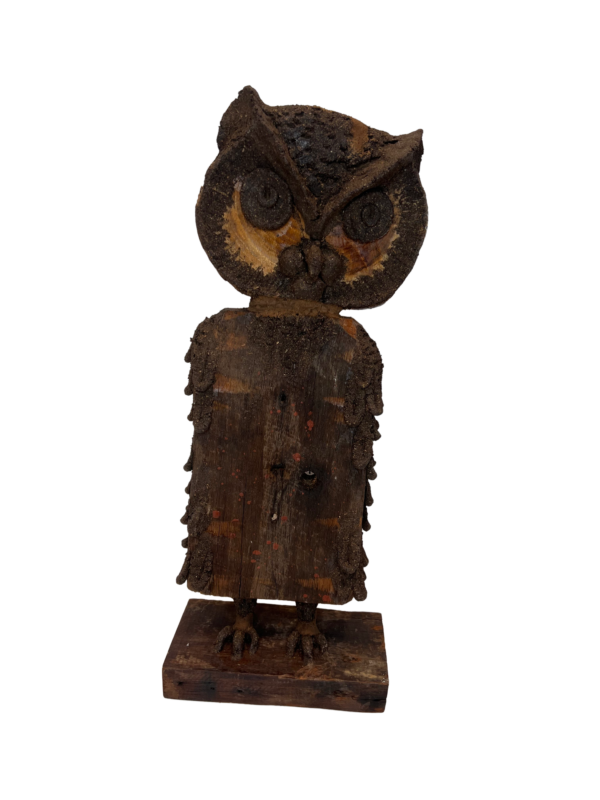 Large Hand-Made wooden Owl