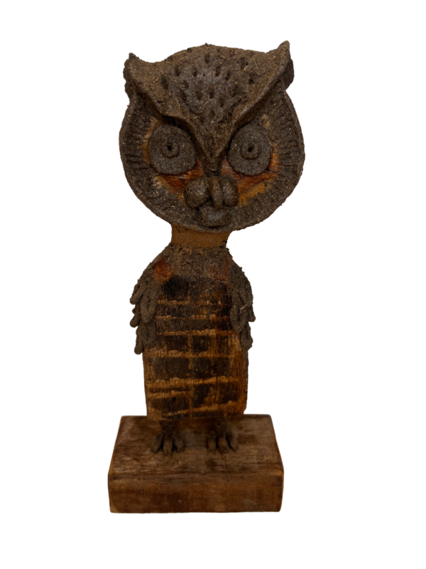 Small Hand-Made Wooden Owl