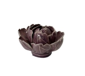 Purple Ceramic Bud Flower 2